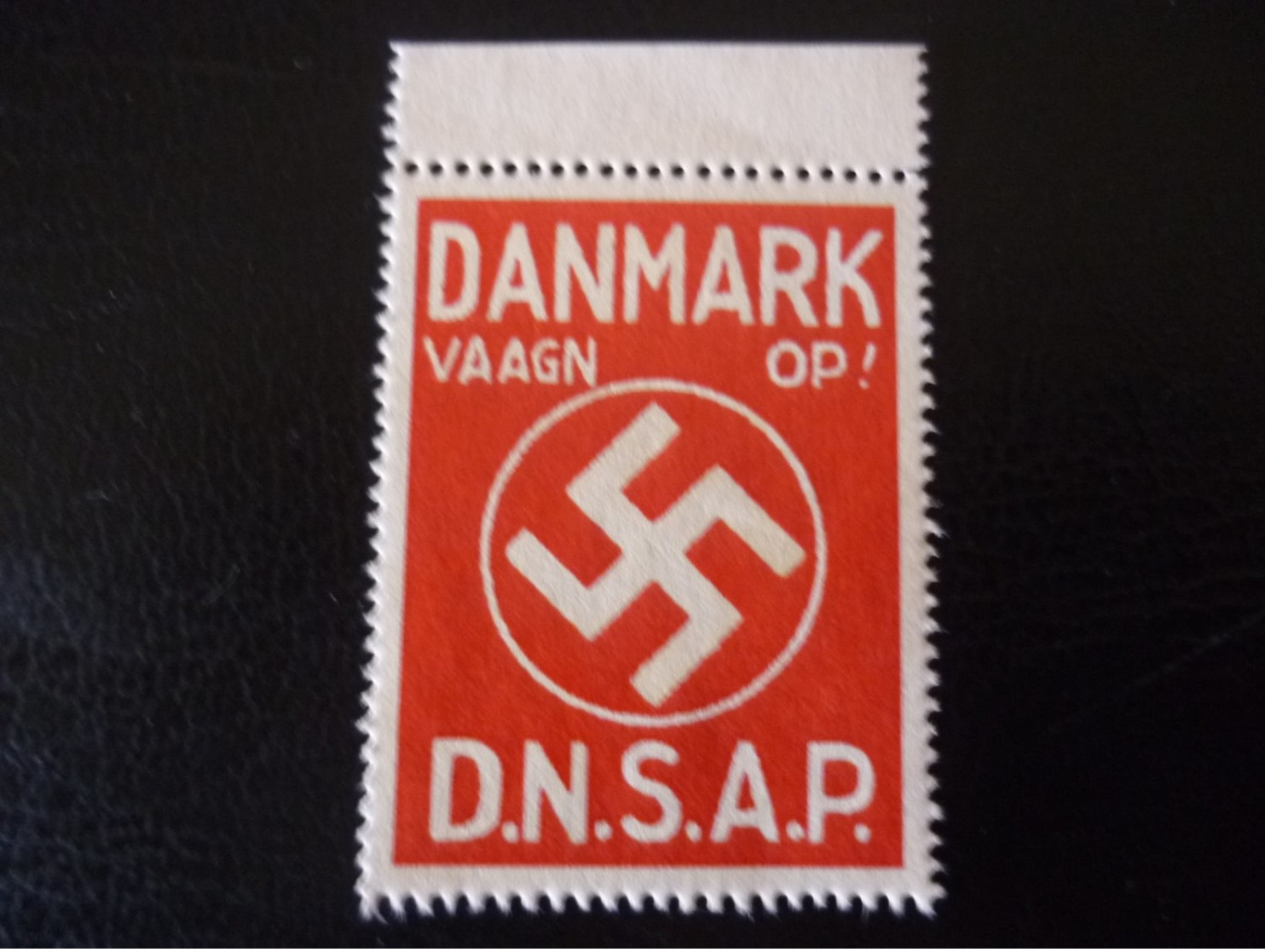 Revenue WW2 Germany Stamp Denmark DNSAP Propaganda MNH - Ongebruikt