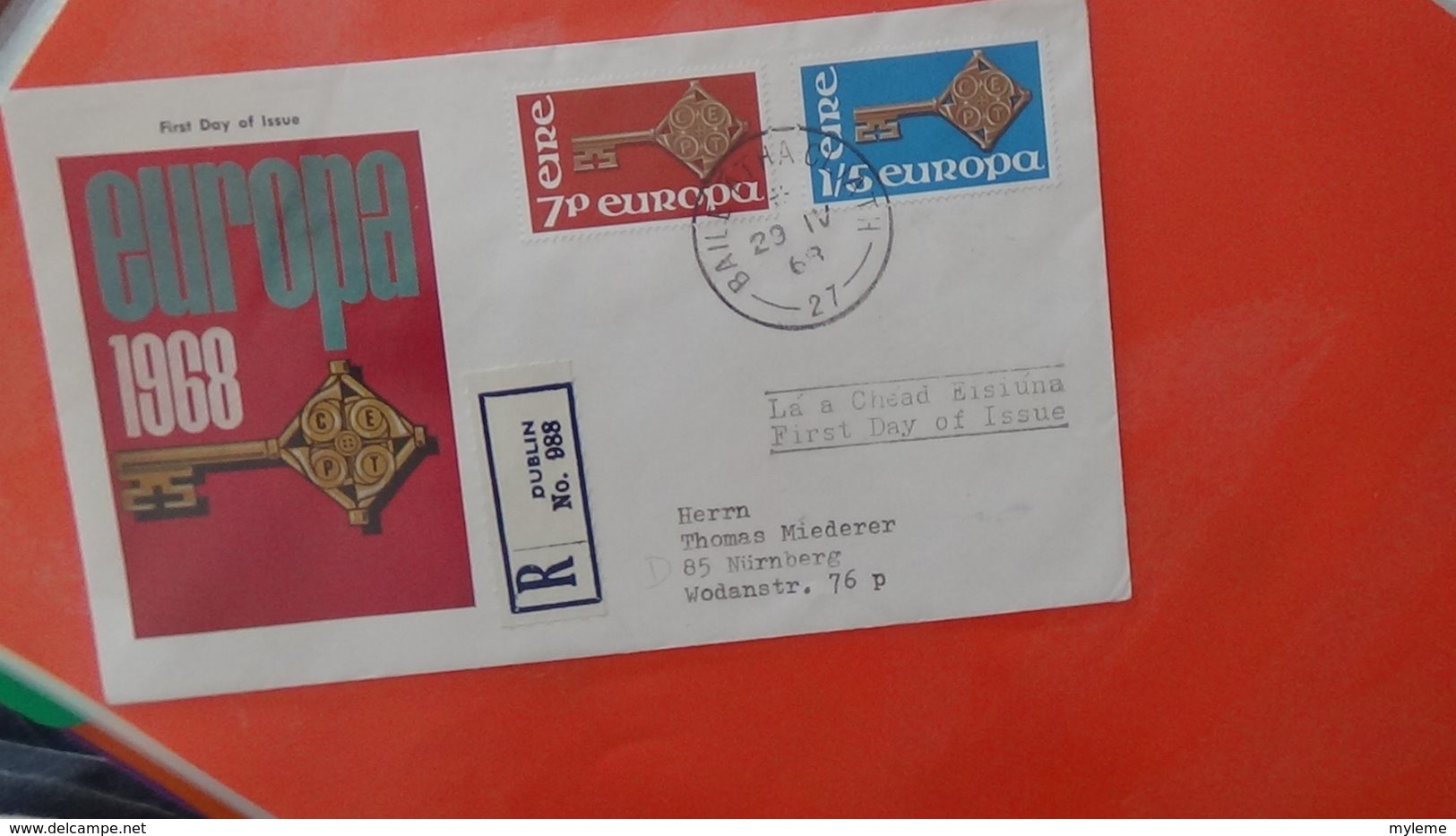 Dispersion d'une collection d'enveloppe 1er jour et autres dont 114 EUROPA entre 1978 et 1984