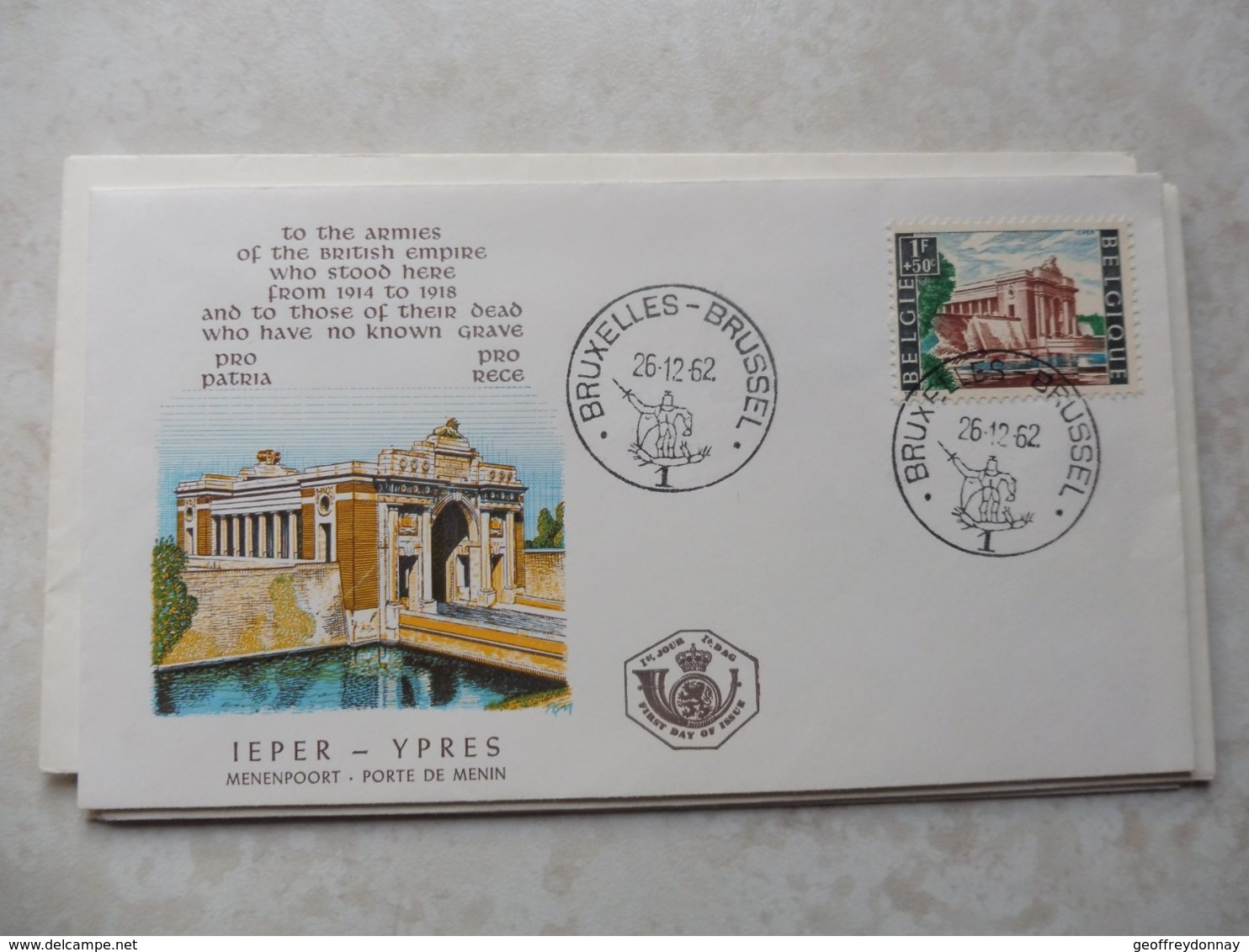 Fdc Belgique Ypres 1962 Numero 1239 - 1961-1970