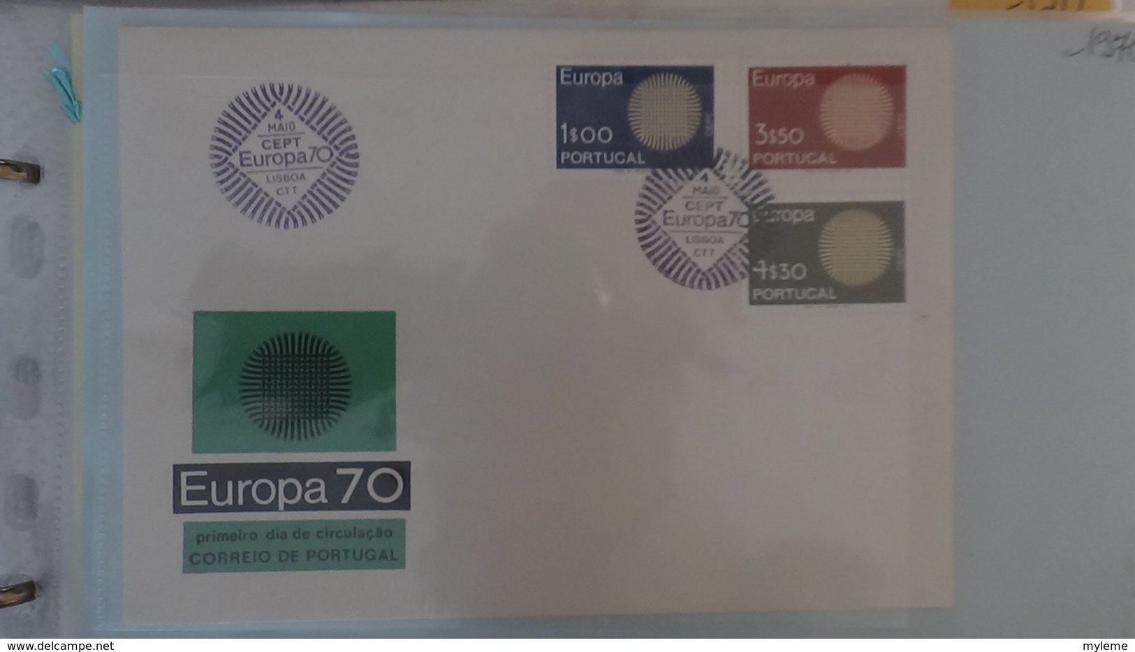Dispersion d'une collection d'enveloppe 1er jour et autres dont 98 EUROPA entre 1978 et 1984