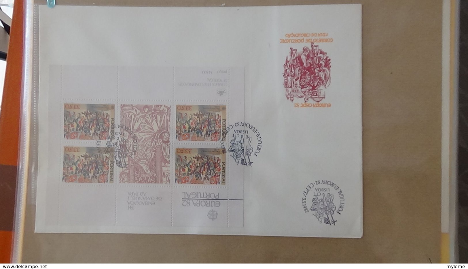 Dispersion d'une collection d'enveloppe 1er jour et autres dont 98 EUROPA entre 1978 et 1984