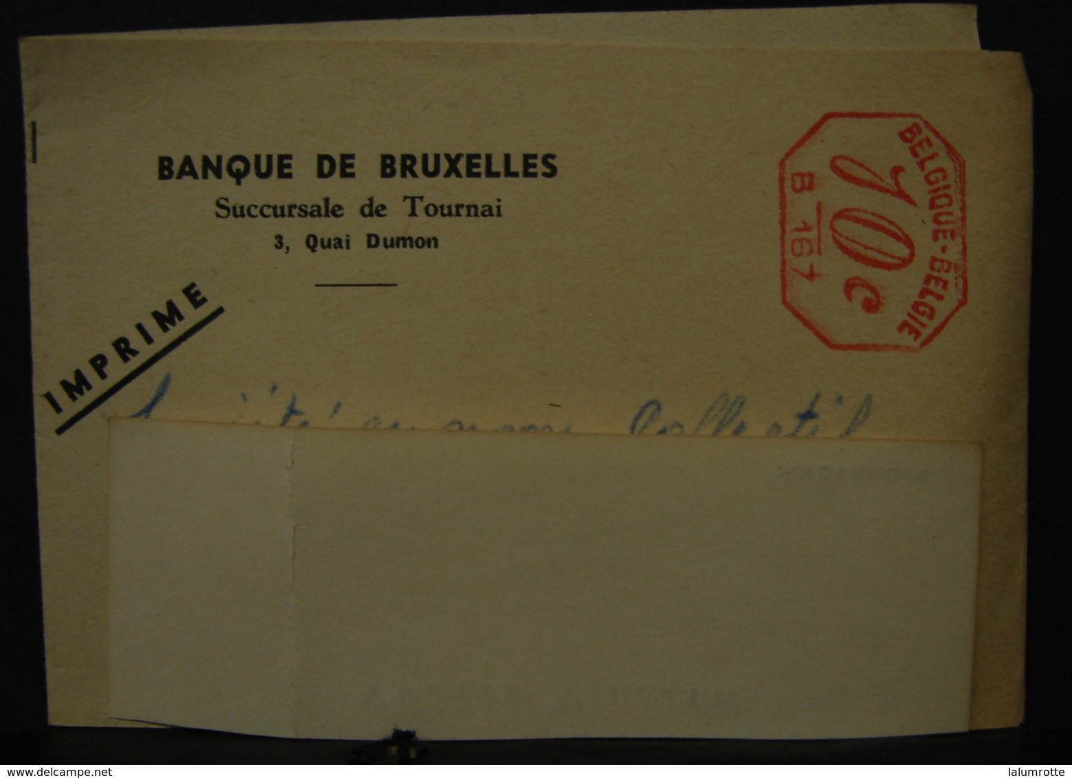 LetDoc. 322. Bandelette De Journaux Avec Un 10c B167 - ...-1959