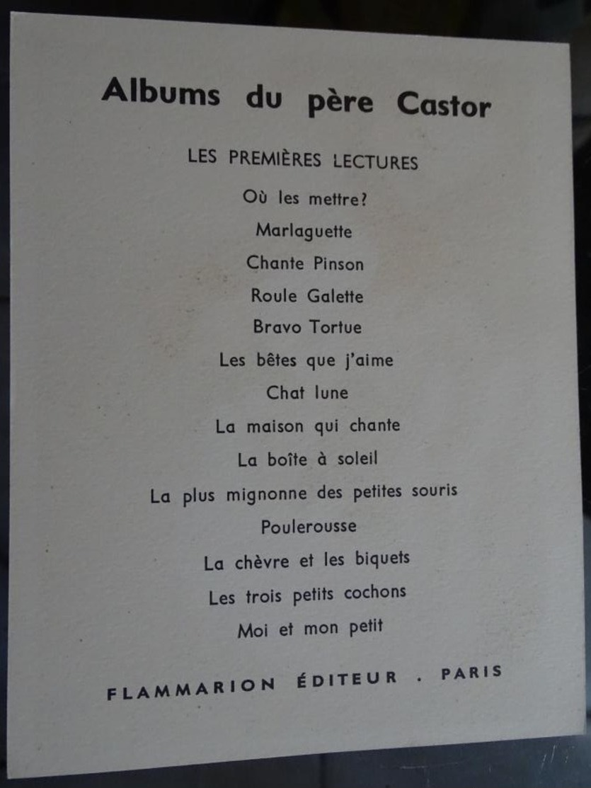 Image "albums Du Père Castor " Les Premières Lectures "  - Marlaguette (soigne Le Loup) - Publicidad