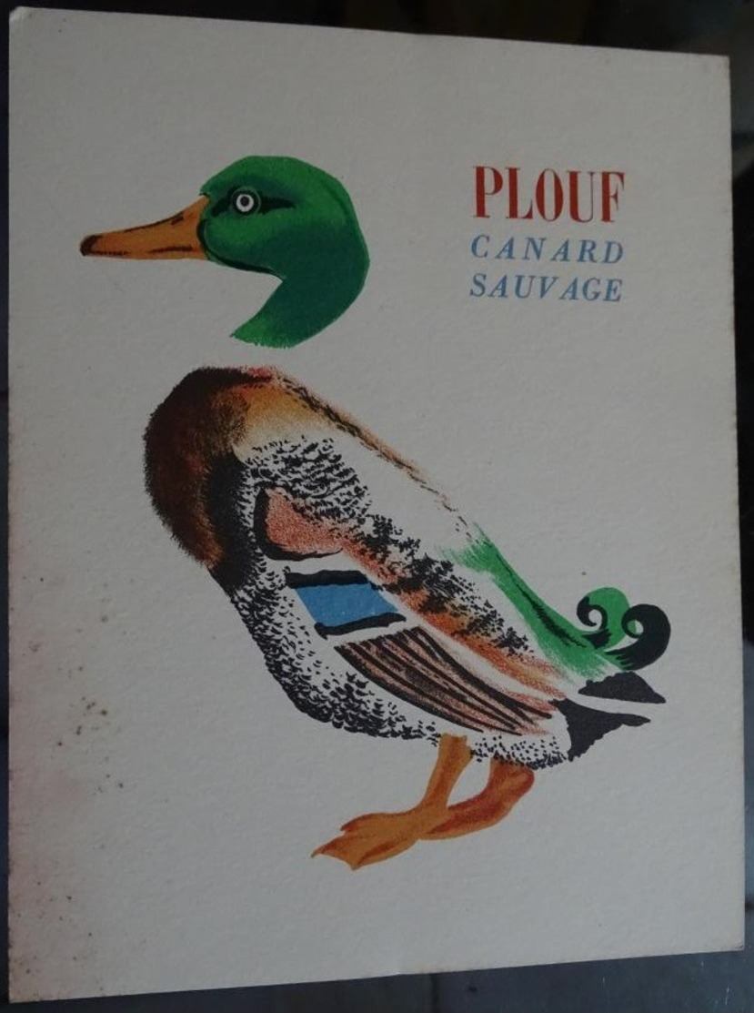 Image "albums Du Père Castor " Le Roman Des Bêtes "  - Plouf Canard Sauvage - Publicités