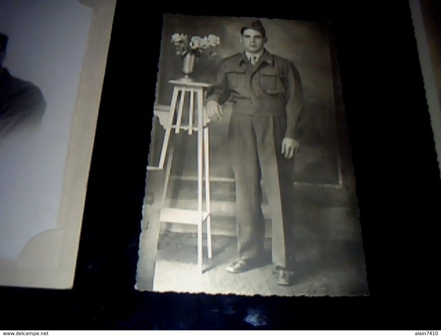 militaria  lot de 4  photos de militaires différentes a identifier années 40?