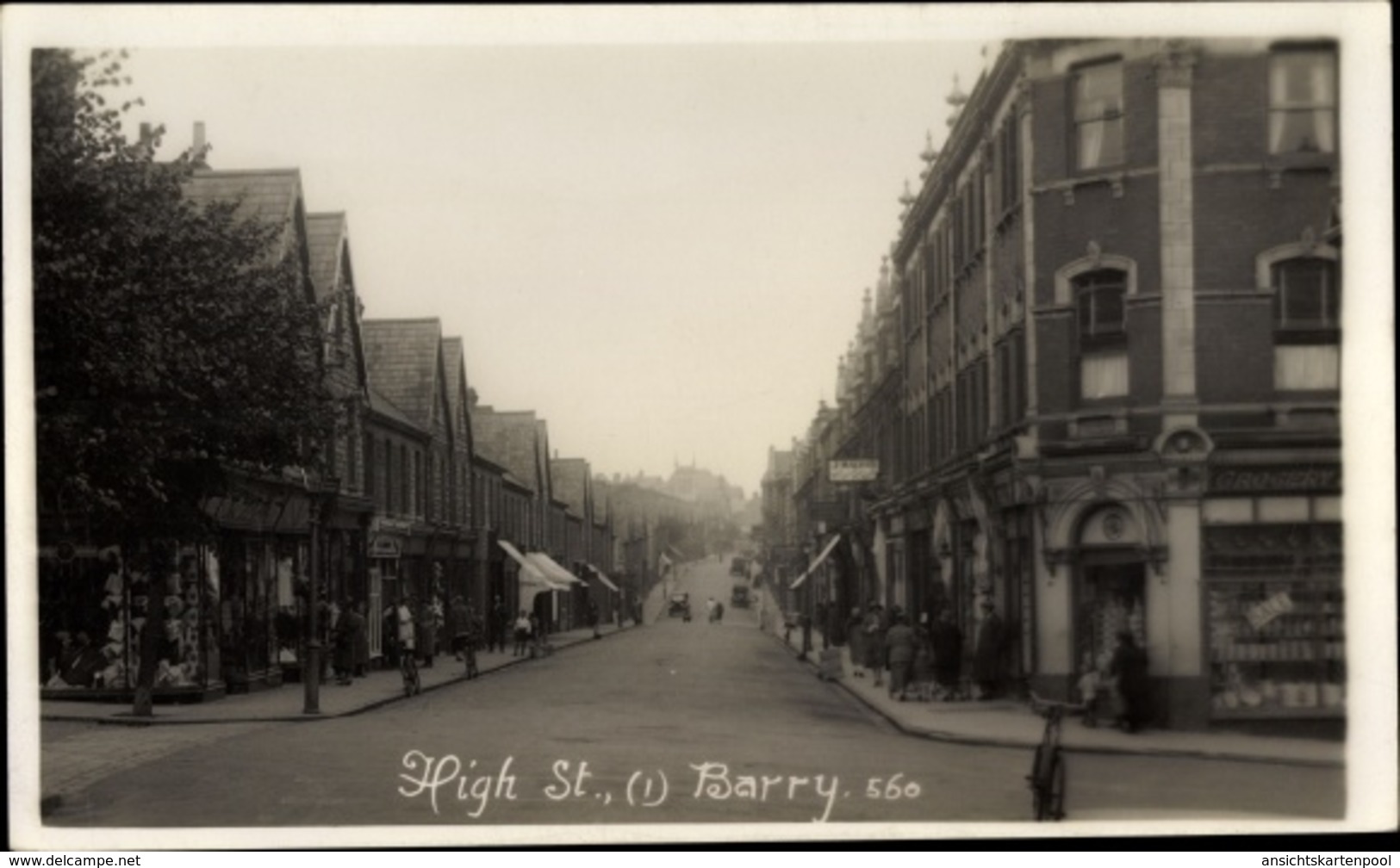 Photo Cp Barry Wales, High Street, Shops - Autres & Non Classés