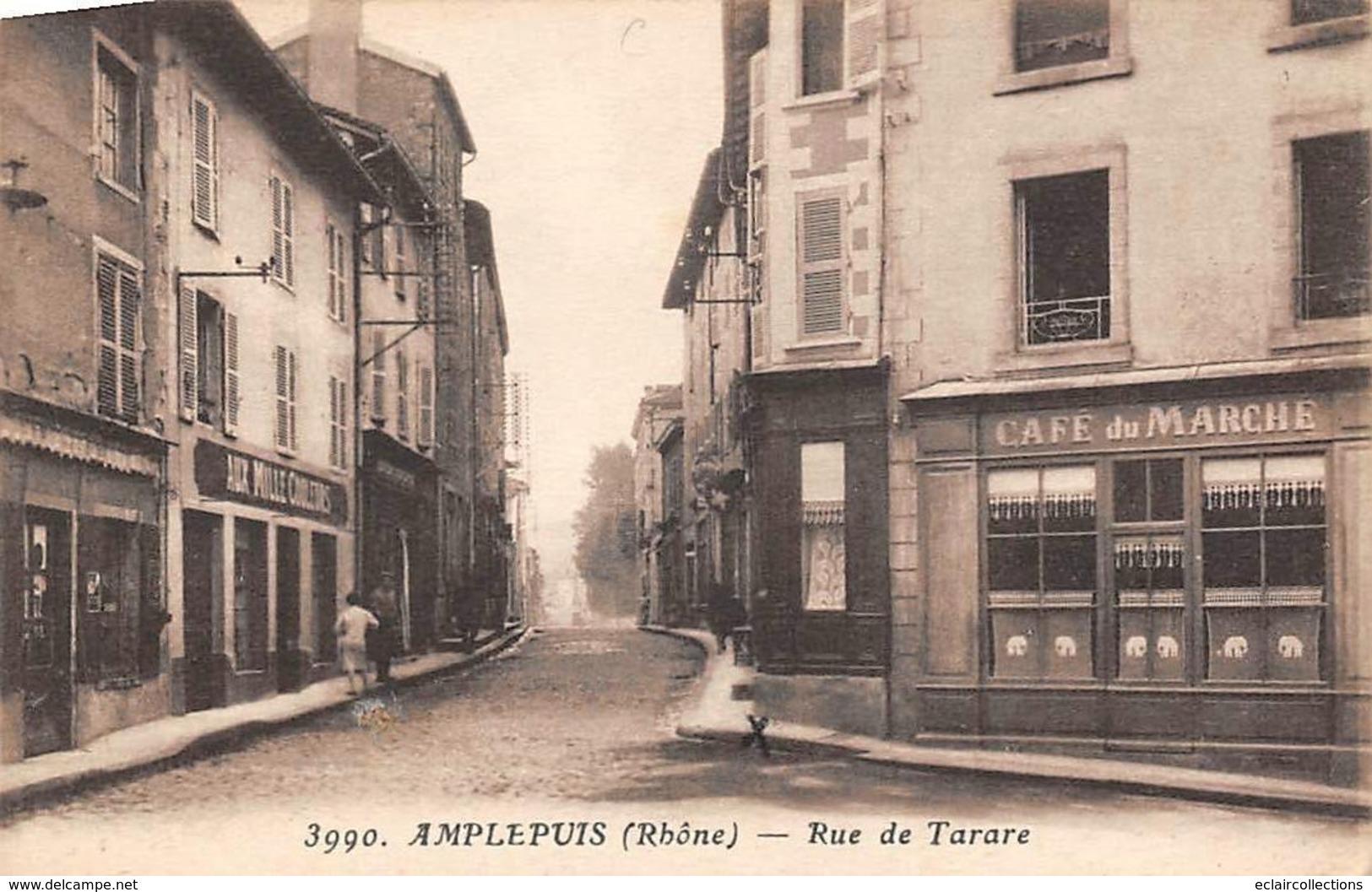 Amplepuis         69     Rue De Tarare  Café Du Marché     (voir Scan) - Amplepuis