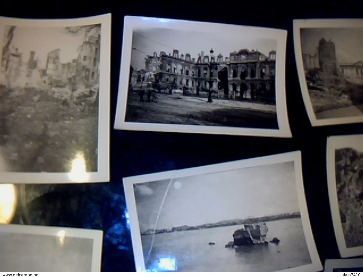 Lot De 8 Photos Le Havre Bombardé (ruines) Année 1944 CF Photos *** - Anonymous Persons