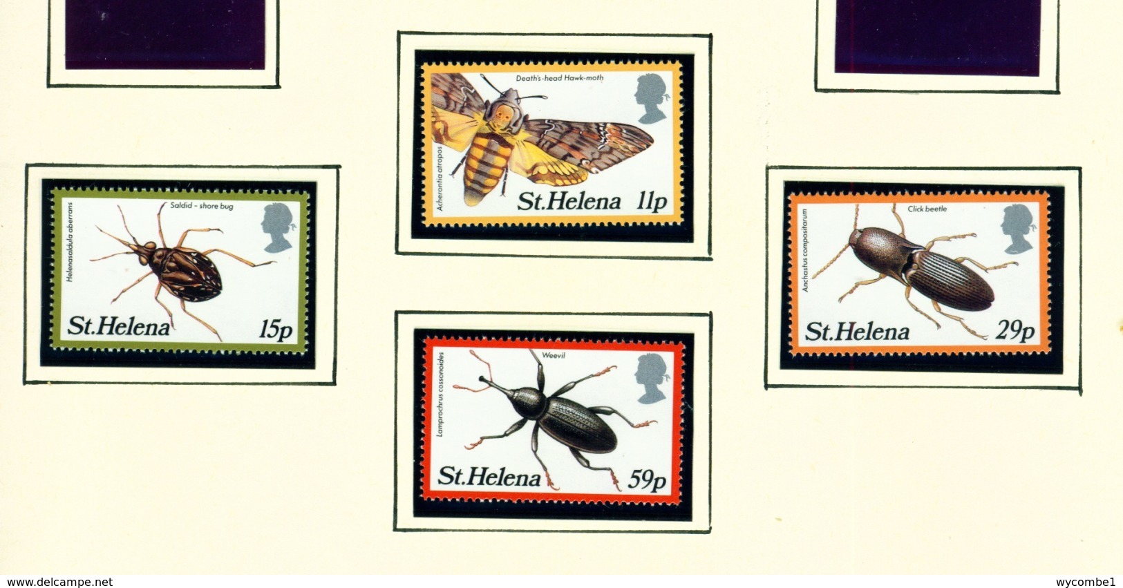 ST HELENA - 1983 Insects Set Unmounted/Never Hinged Mint - Saint Helena Island