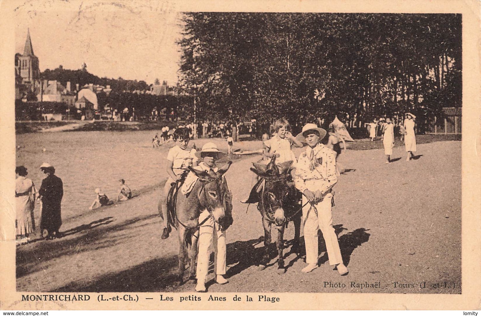 41 Montrichard Les Petits Anes De La Plage Ane , Voir état Ci Dessous - Montrichard