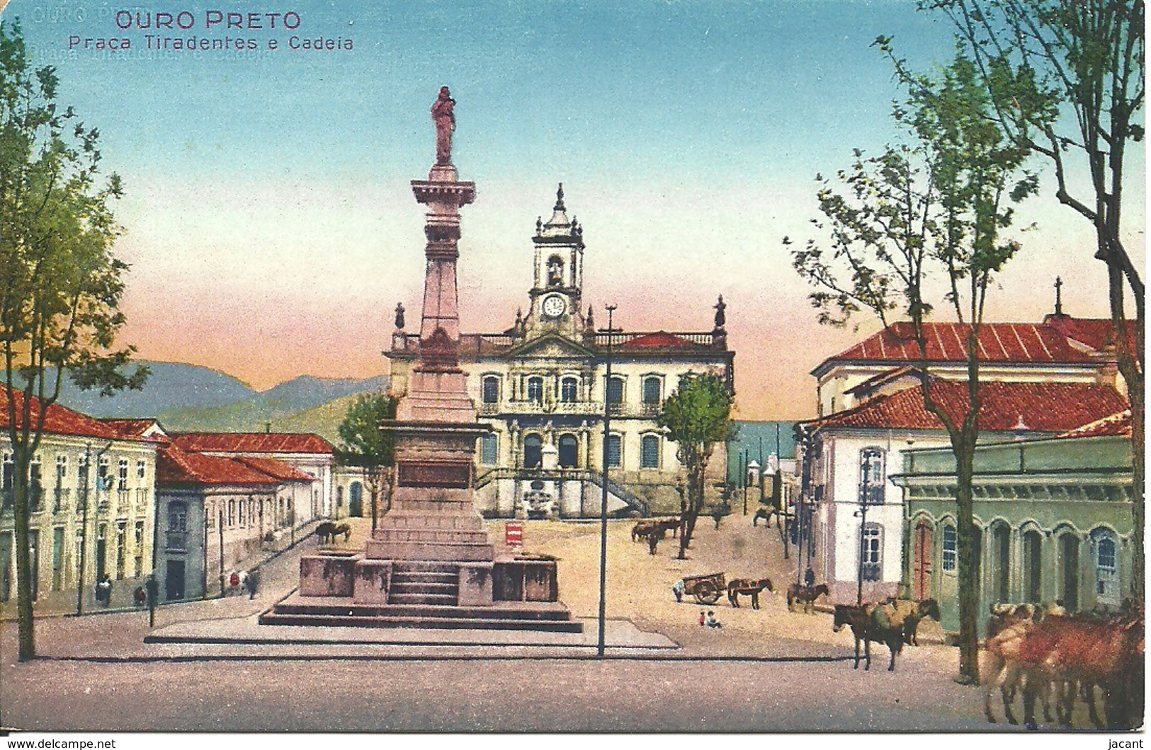 Brasil - Ouro Preto - Praça Tiradentes E Cadeia - Autres