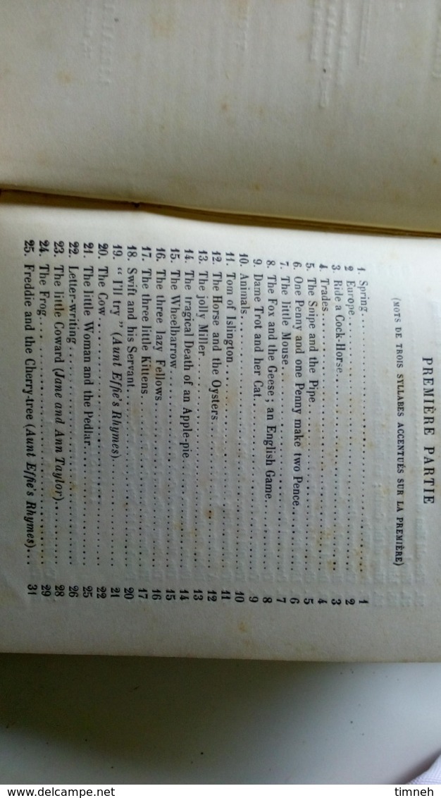 ALEXANDRE BELJAME - SECOND ENGLISH READER - deuxième livre de lectures anglaises CLASSE 8e - 1887 Librairie HACHETTE -