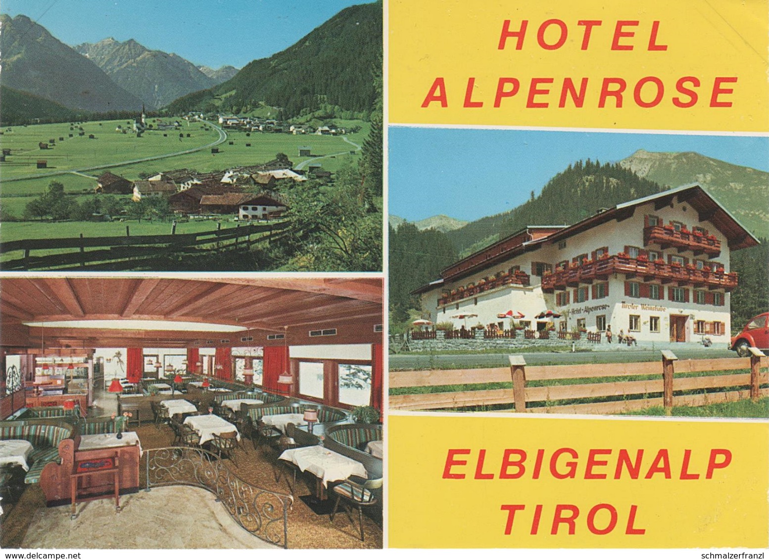 AK Elbigenalp Hotel Alpenrose Lechtal A Grießau Untergiblen Obergiblen Häselgehr Elmen Stockach Holzgau Steeg Tirol - Lechtal