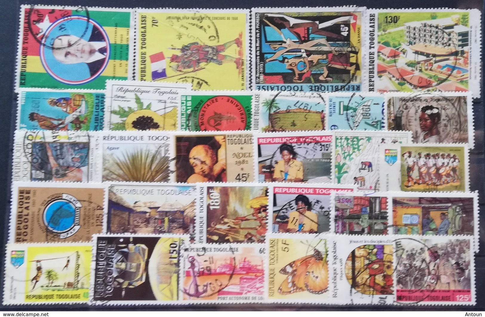 Togo MIXED LOT USED POSTAGE FEE EXTRA - Togo (1960-...)