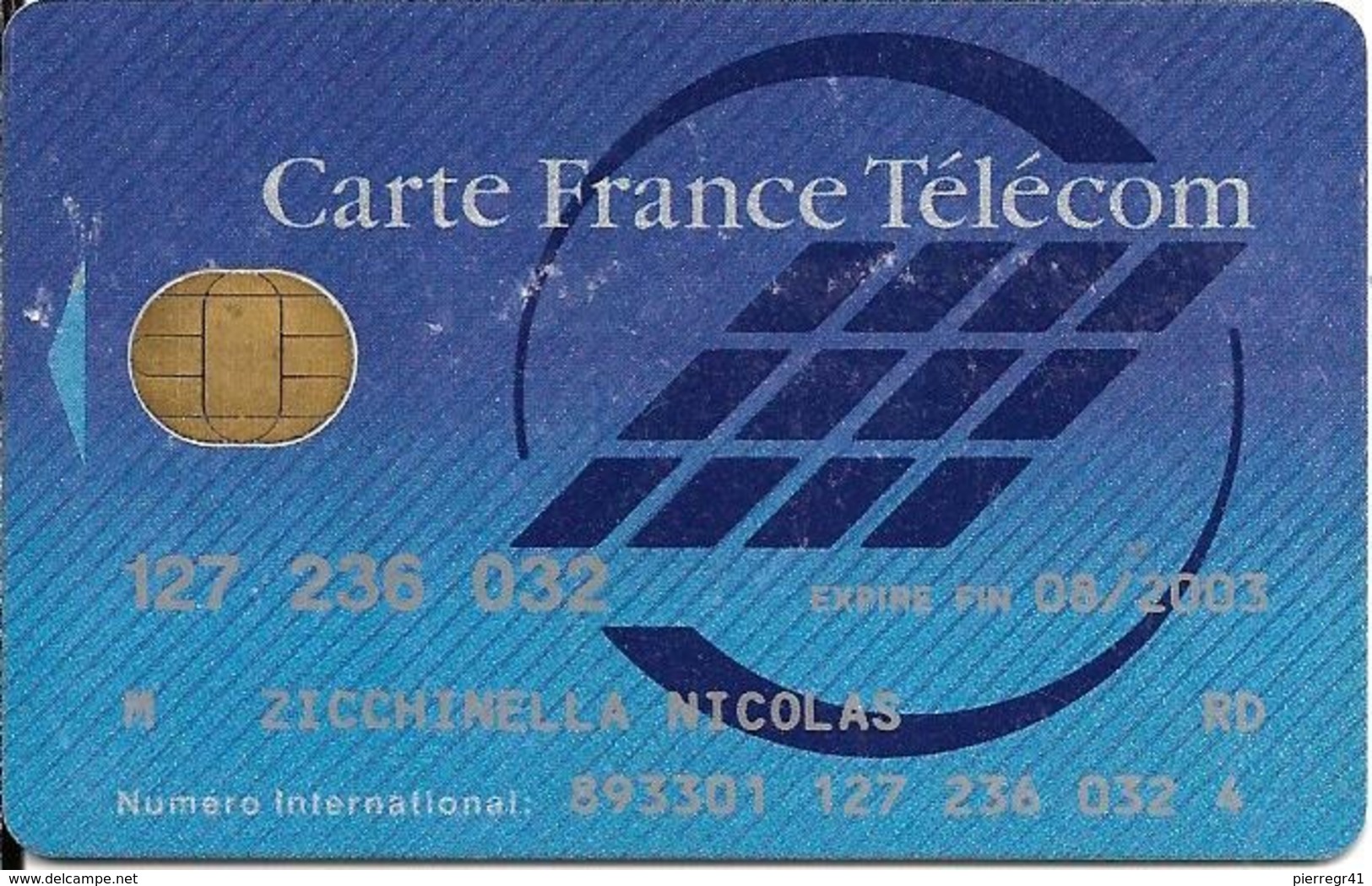 1-CARTE FRANCE TELECOM-PUCE SOL B-INTERNATIONALE- BE - Pastel Cards