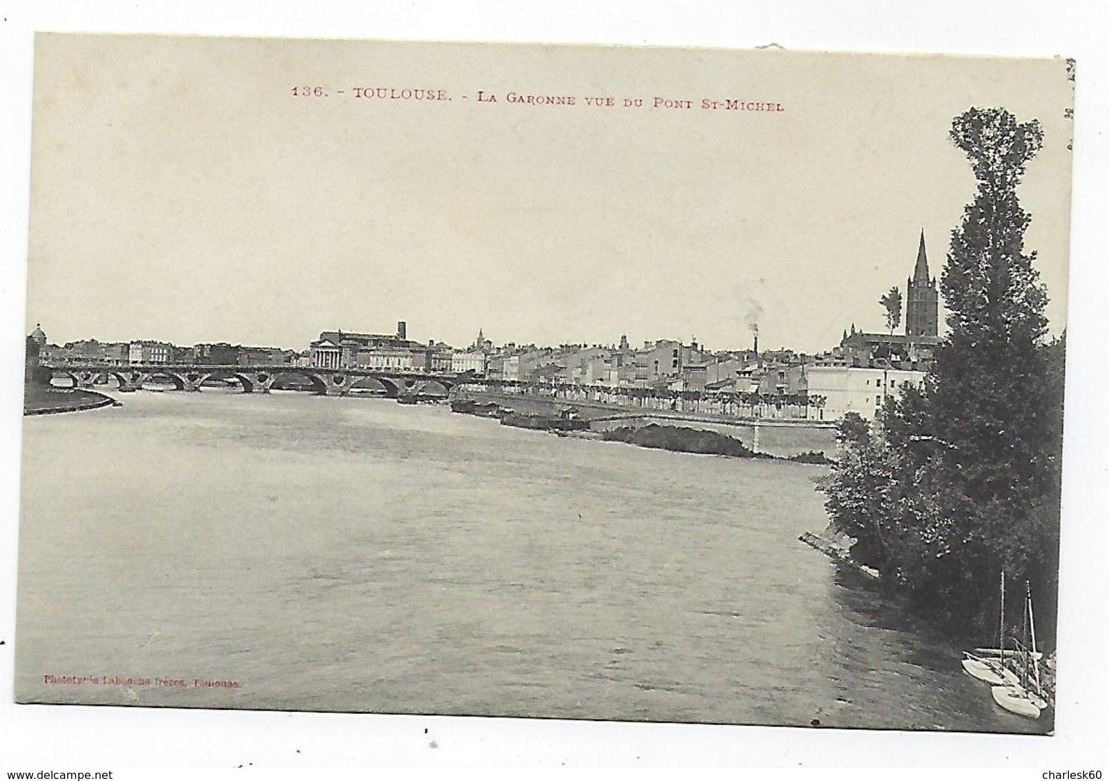 CPA - 31 - Toulouse- La Garonne Vue Du Pont Saint Michel - Toulouse