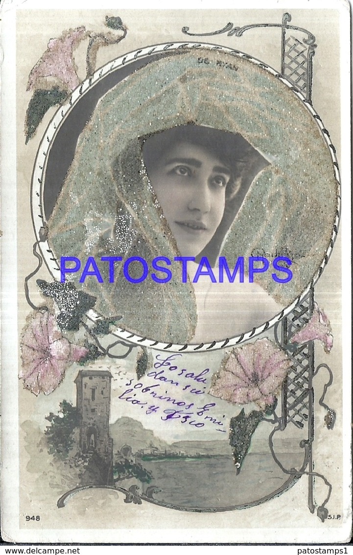 122616 ARTIST DE RYAN ACTRESS PHOTOGRAPH REUTLINGER POSTAL POSTCARD - Artiesten