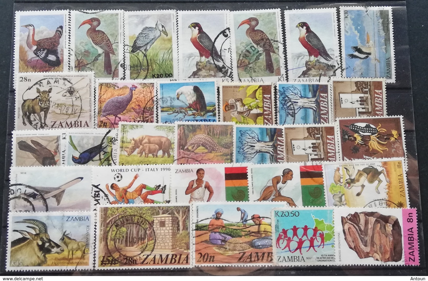 Zambia MIXED LOT USED POSTAGE FEE EXTRA - Zambia (1965-...)