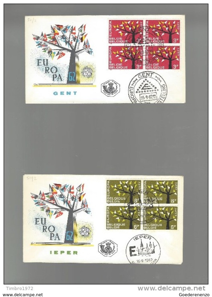 2 Fdc Europazegels - 1961-1970