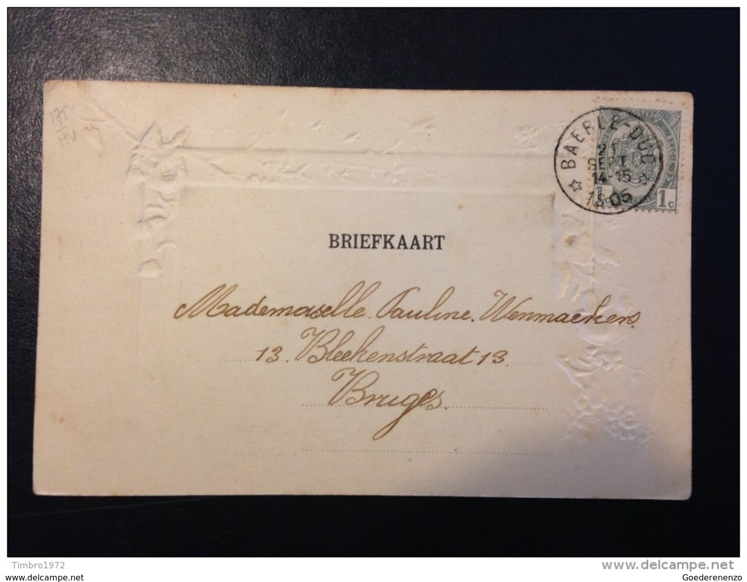 Briefkaart Met Sterstempel Baerle-duc - Other & Unclassified