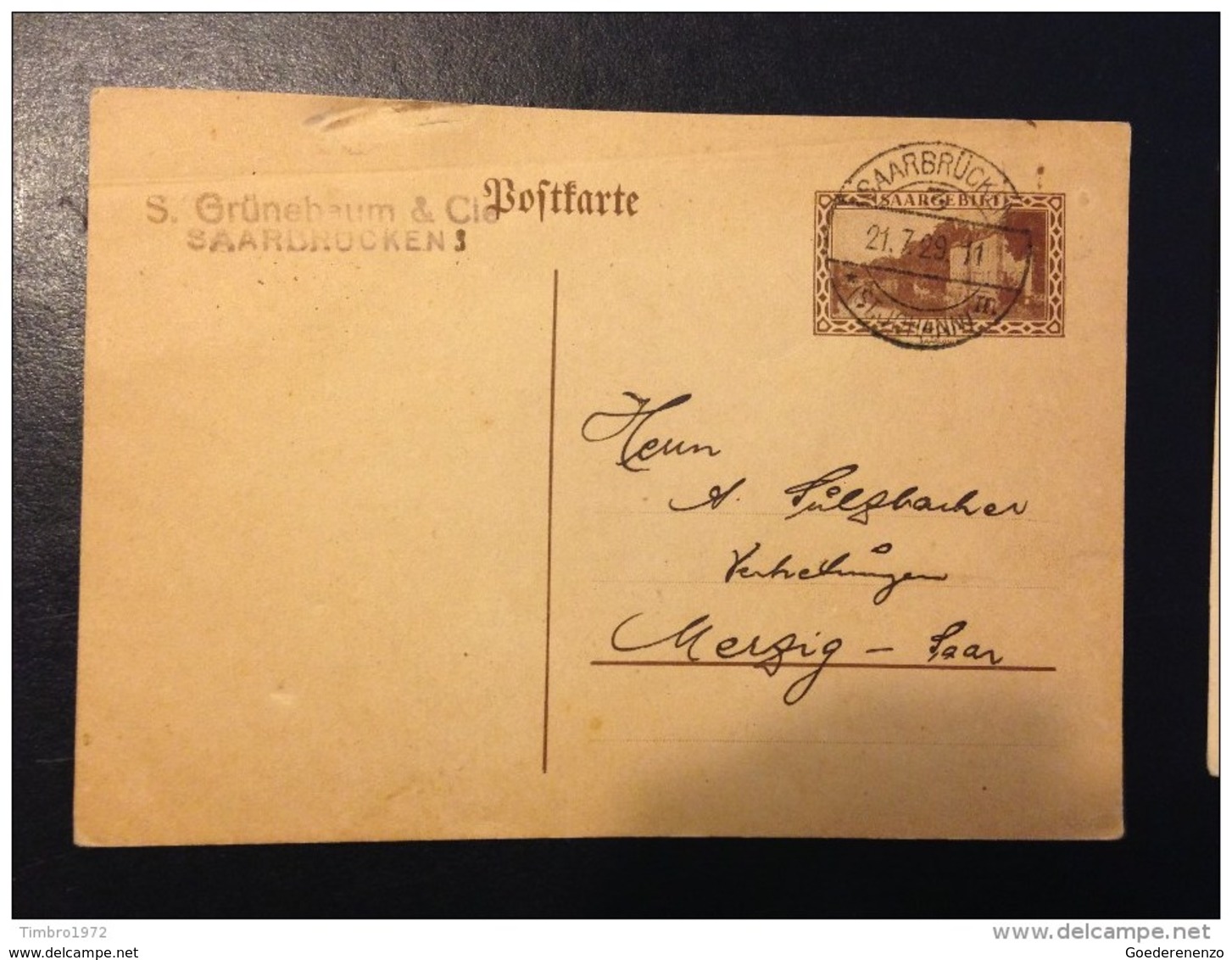 4 Oude Postkaarten - Postwaardestukken