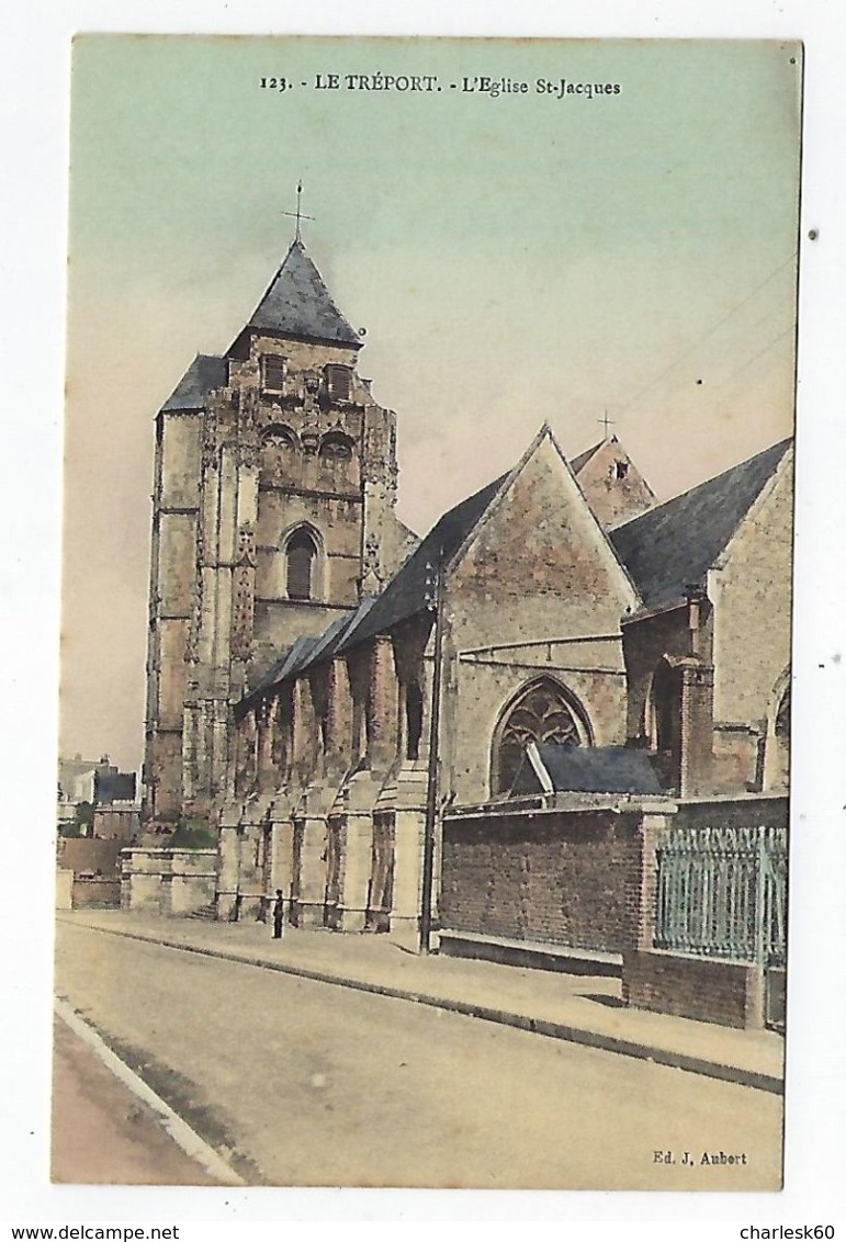 CPA - 76 - Le Tréport - L'Église Saint Jacques 123 - Le Treport