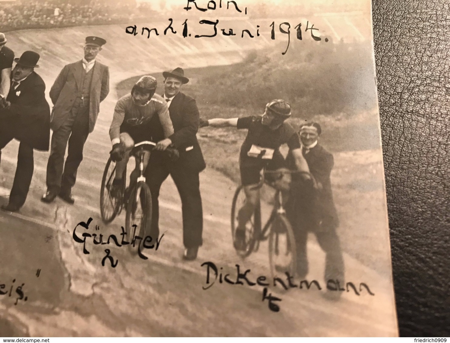 Köln 1914 Stellbrink Saldow Günther Piet Dickentmann "100 Km Wertbundpreis"  Radfahrer  Radsport  Cycling - Cyclisme