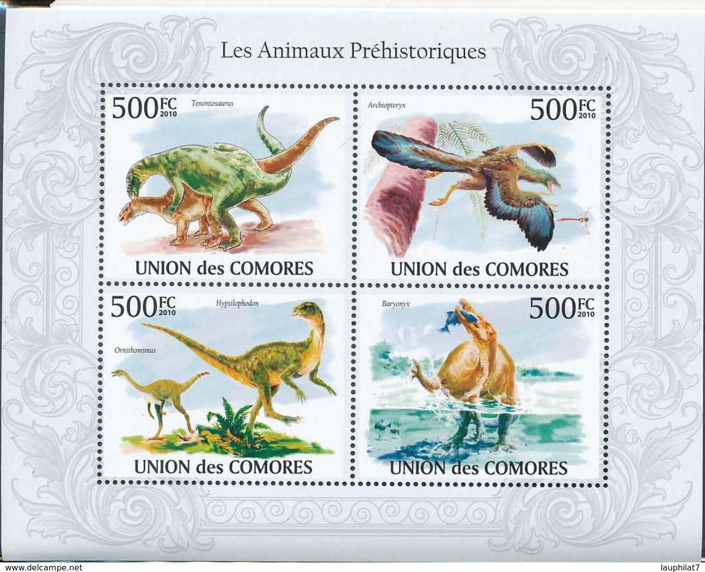 [90422]SUP//**/Mnh-Comores N° 1894/97, Faune Préhistorique, Animaux - Prehistorics