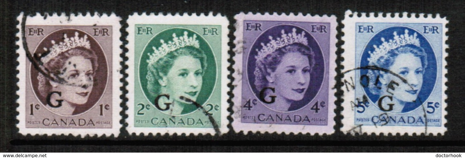 CANADA  Scott # O 40-4 VF USED (Stamp Scan # 547) - Overprinted