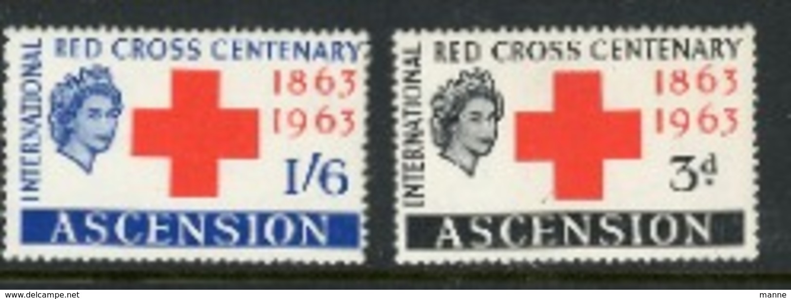 Ascestion Islands " Red Cross Centenary Issue" - Ascension