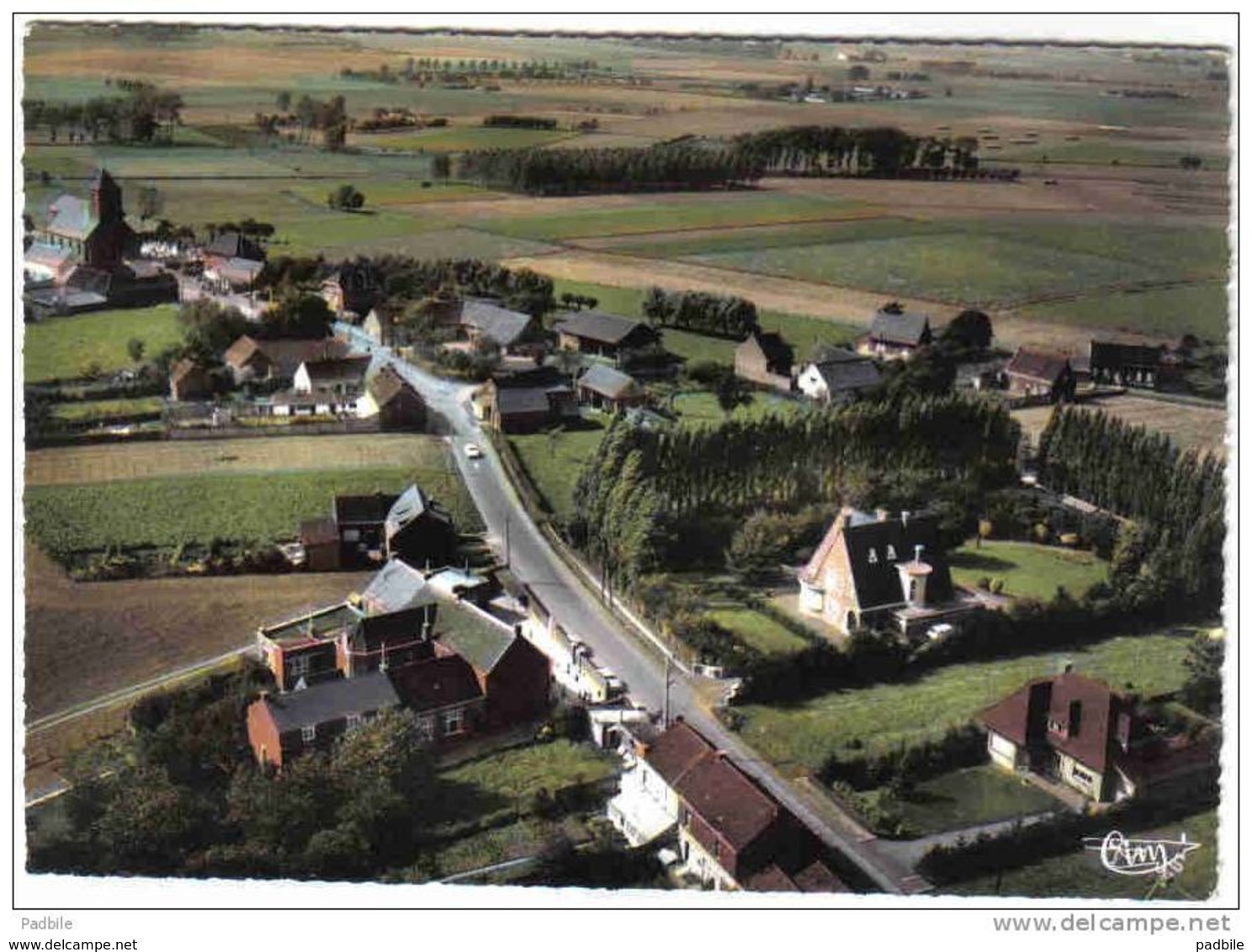 Carte Postale Belgique  Dergneau  Vue D'avion Trés Beau Plan - Frasnes-lez-Anvaing