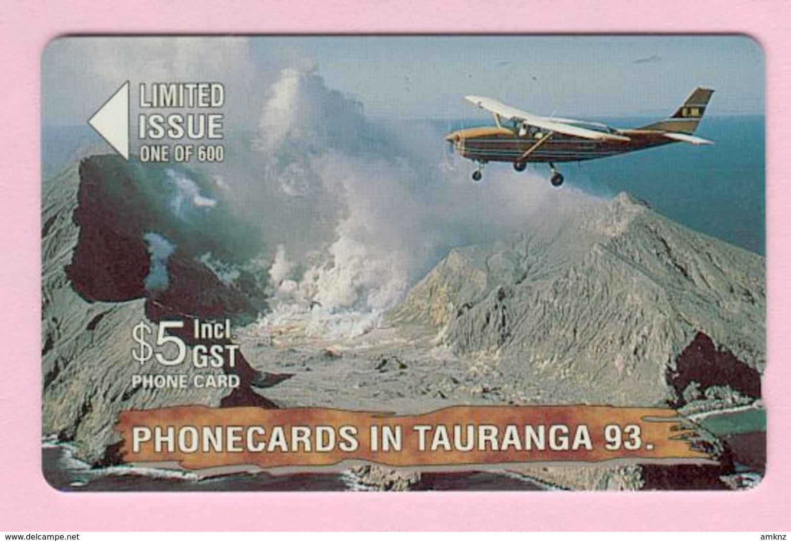 New Zealand - Private Overprint - 1993 Phonecards In Tauranga $5 White Island - Mint - NZ-CO-17 - Neuseeland