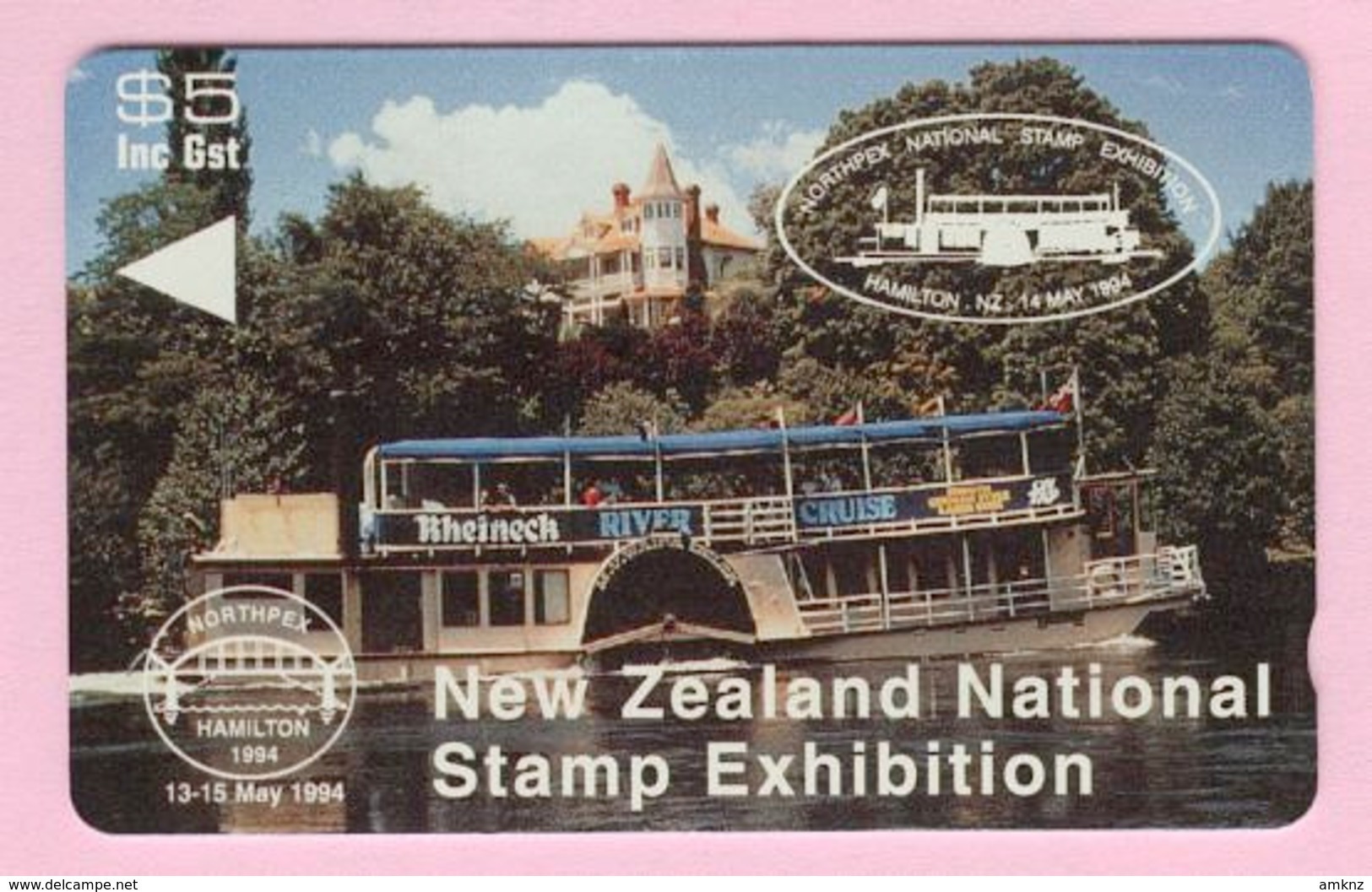 New Zealand - Private Overprint - 1994 Northpex'94 Stamp Expo - $5 River Boat - Mint - NZ-CO-35 - Neuseeland