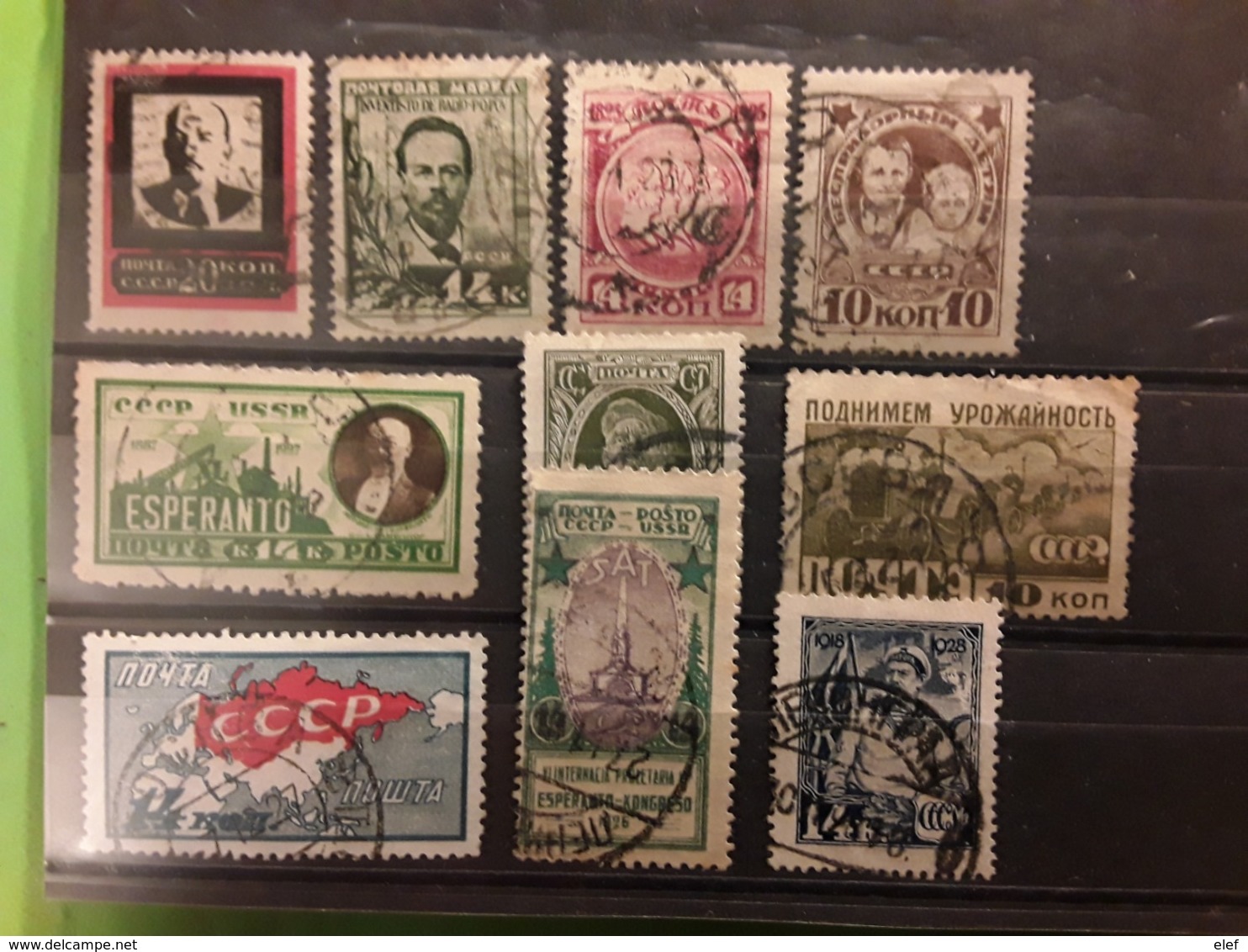 Russia Rossija Russie 1924 - 1929 Petit Lot De 10 Timbres Yvert 273,339,347, 358,359,381,389,404,413 ,445 Obl  , TB - Gebruikt