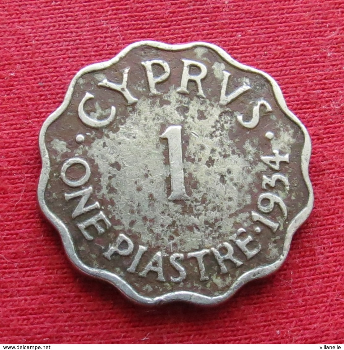 Cyprus 1 Piastre 1934 KM# 21 Chipre Zypern - Cyprus