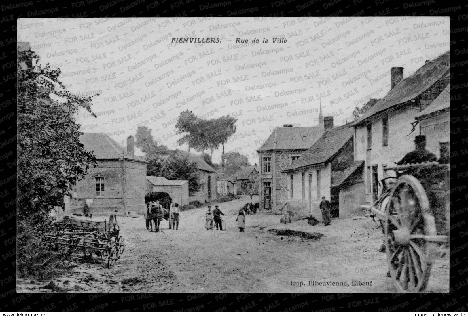 Fienvillers – Rue De La Ville (Imp.Elbeuvienne). - Sonstige & Ohne Zuordnung