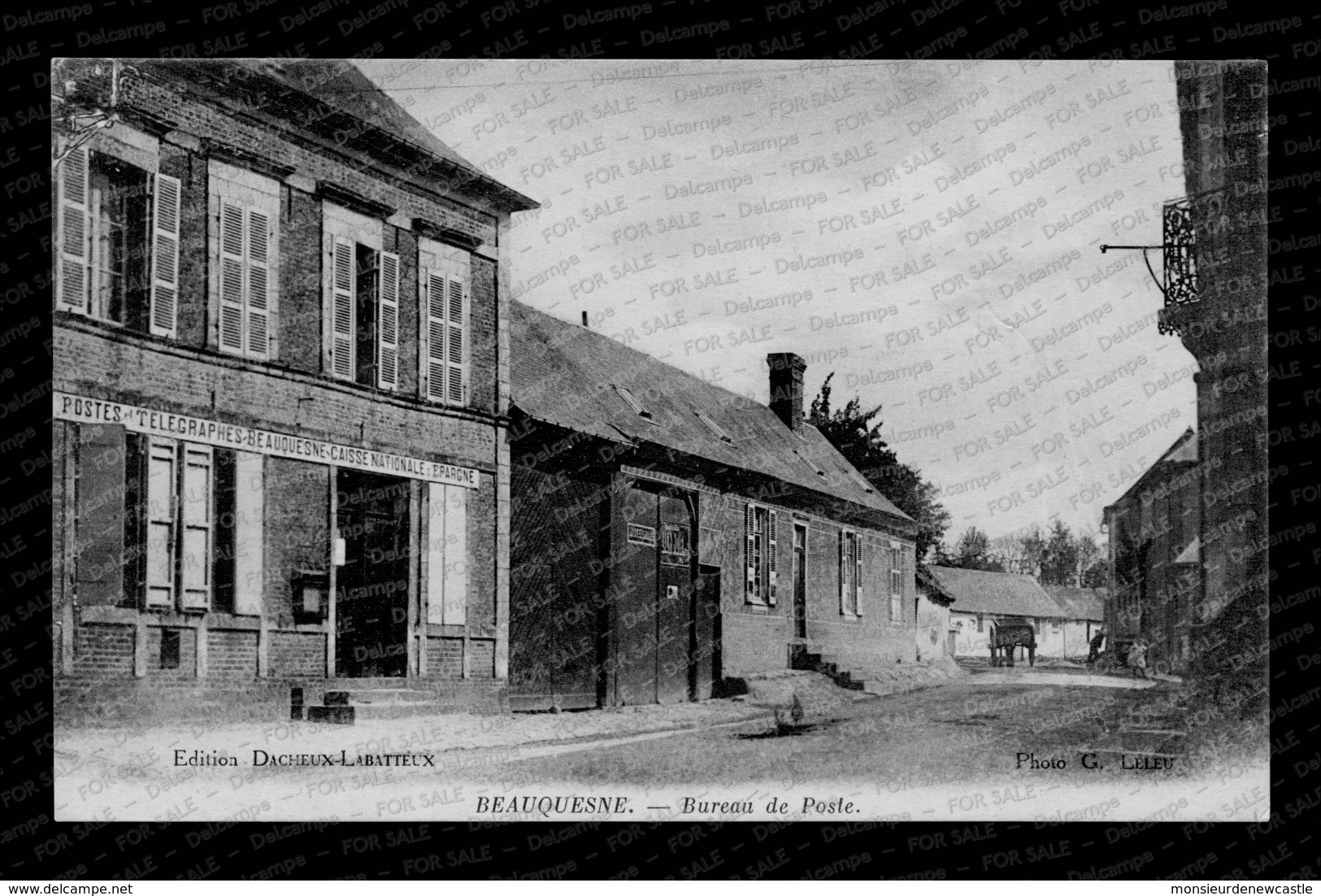 Beauquesne – Bureau De Poste (Éd. Dacheux-Labatteux / Cliché Leleu). - Beauquesne