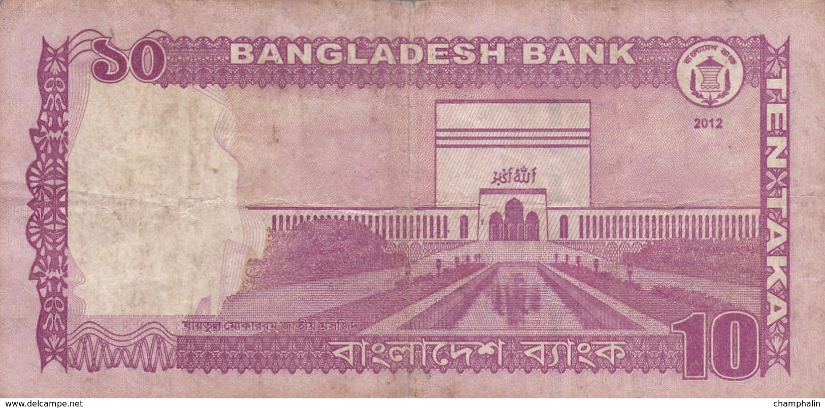 Bangladesh - Billet De 10 Taka - Mujibur Rahman - 2012 - P54a - Bangladesh