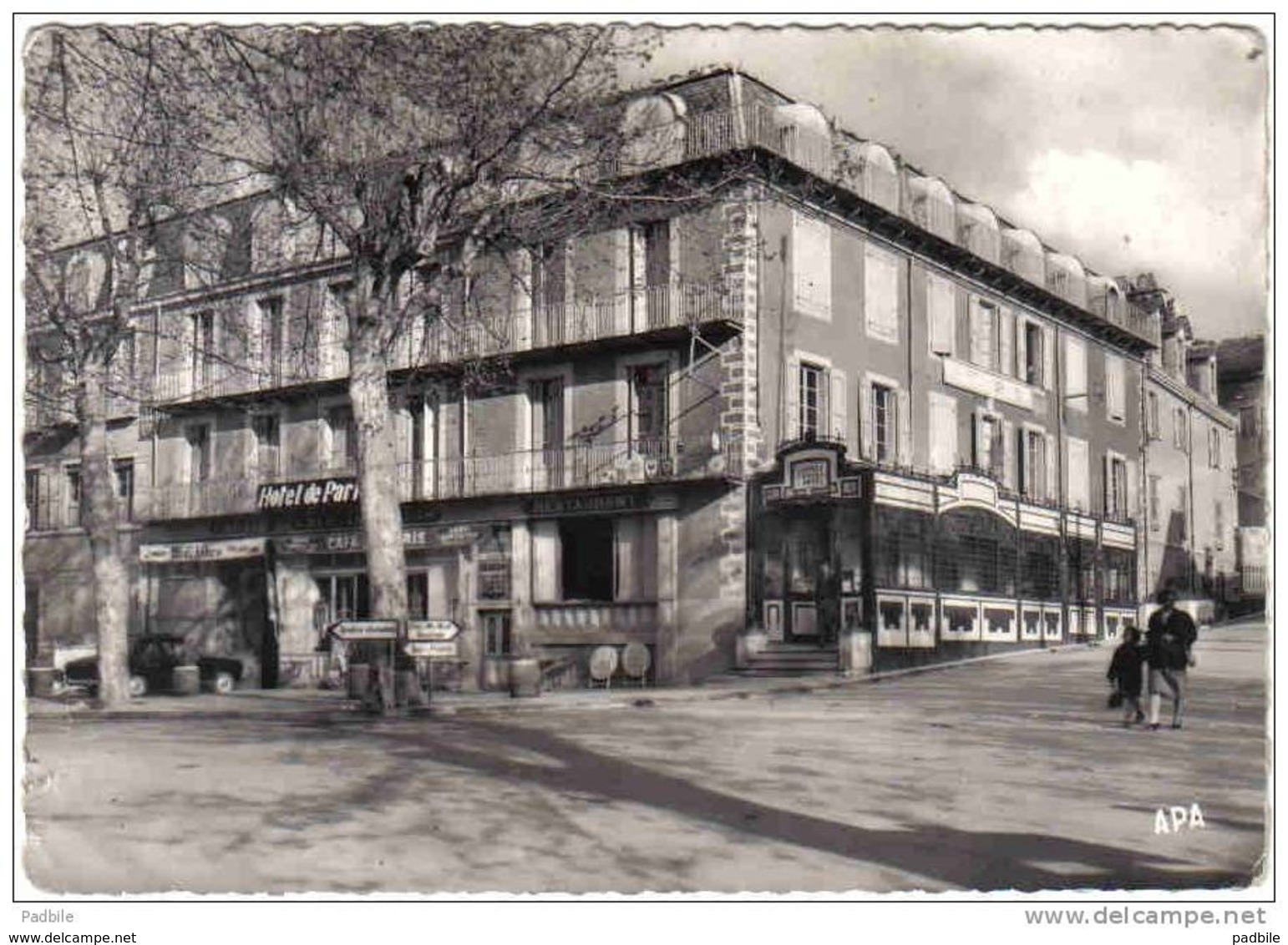 Carte Postale 48. Mende  Hotel De Paris   Très Beau Plan - Mende