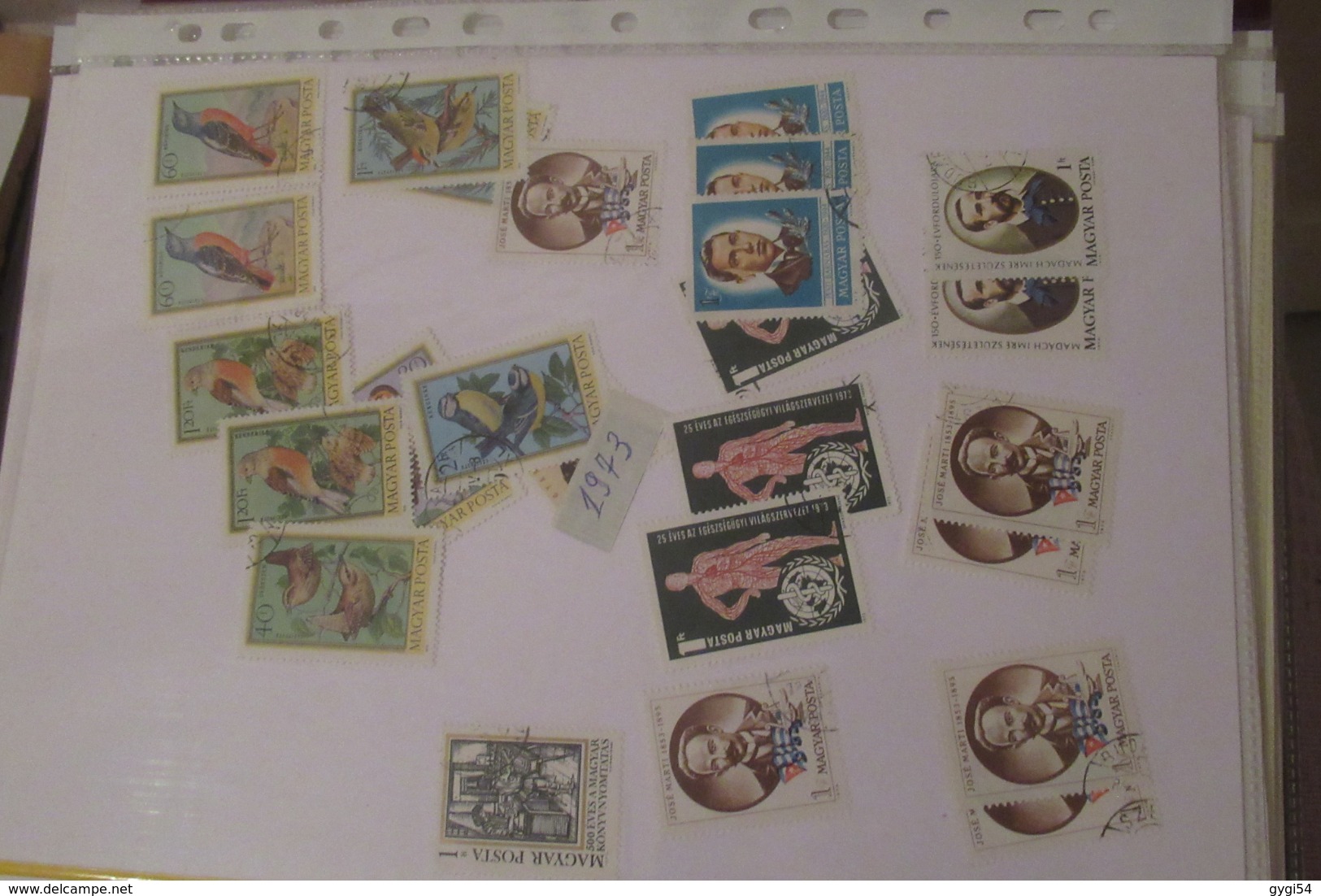 Vrac  divers et  France classeur à bandes timbres français neufs 75 scans