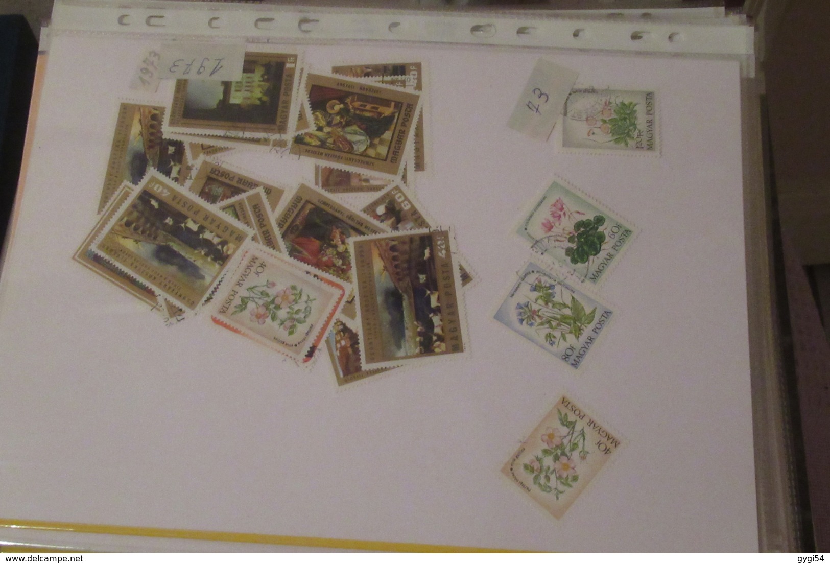 Vrac  divers et  France classeur à bandes timbres français neufs 75 scans