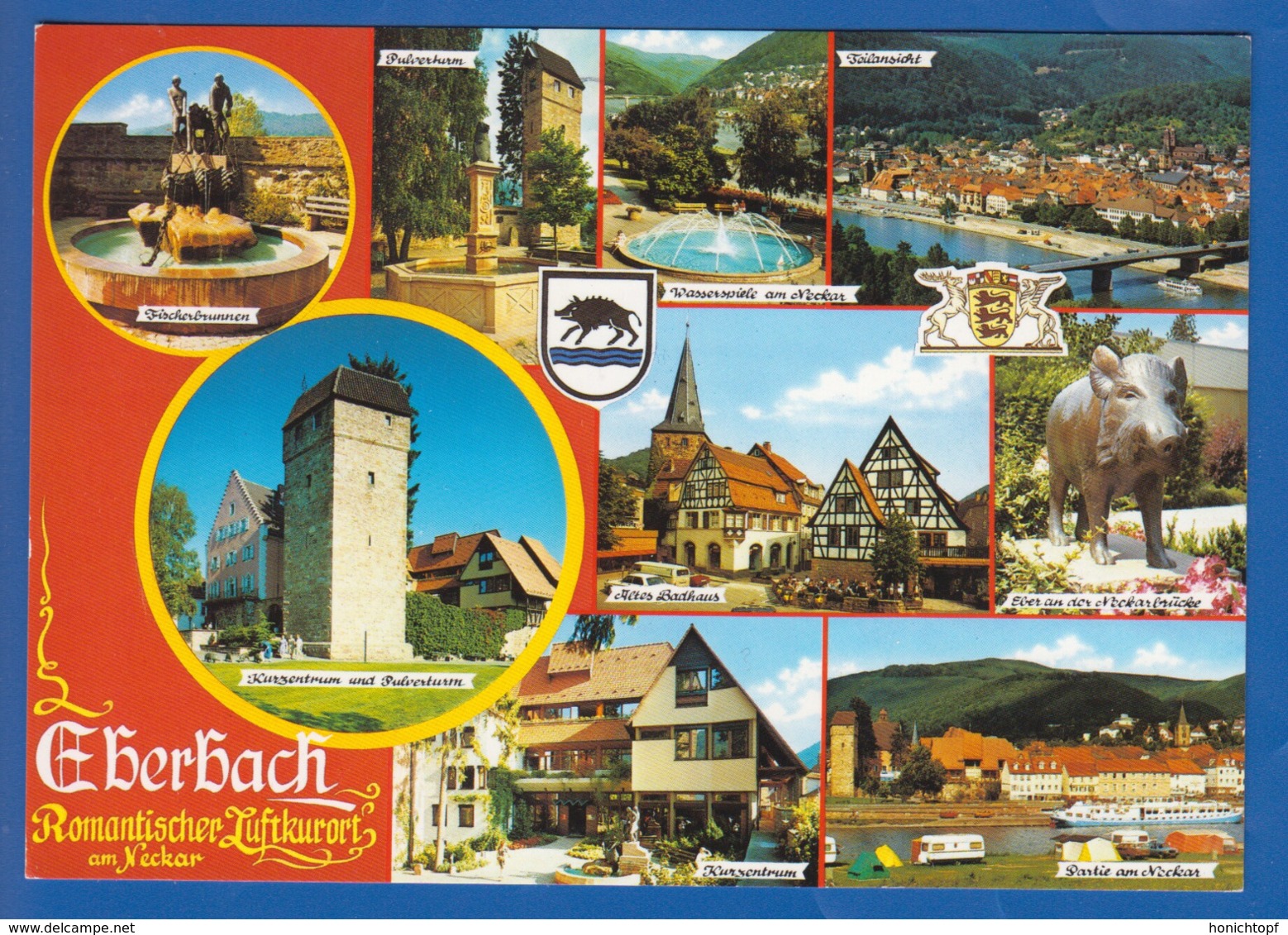 Deutschland; Eberbach Am Neckar; Multibildkarte - Eberbach