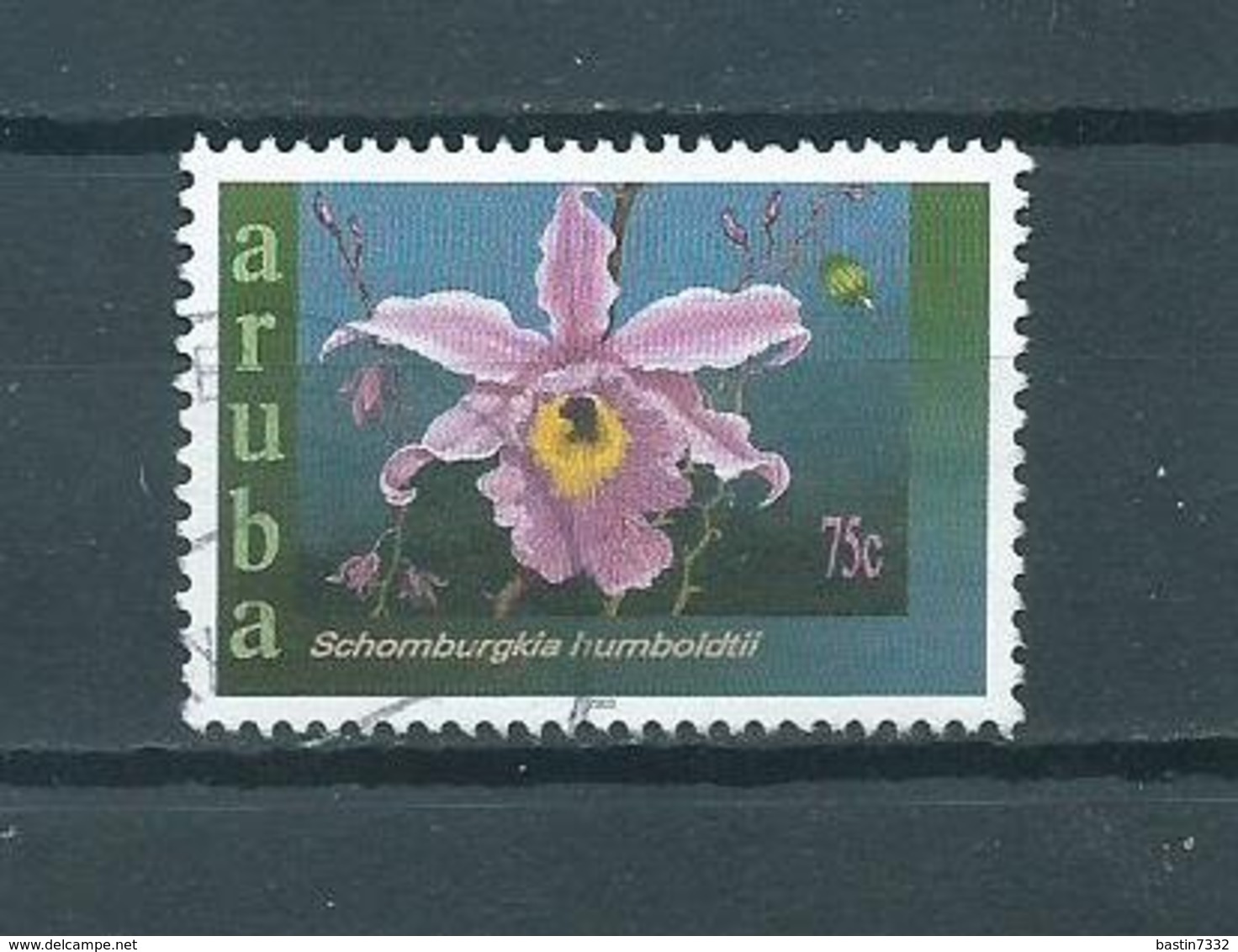 2004 Aruba 75 Cent Orchids,orchidee,flowers Used/gebruikt/oblitere - Curacao, Netherlands Antilles, Aruba