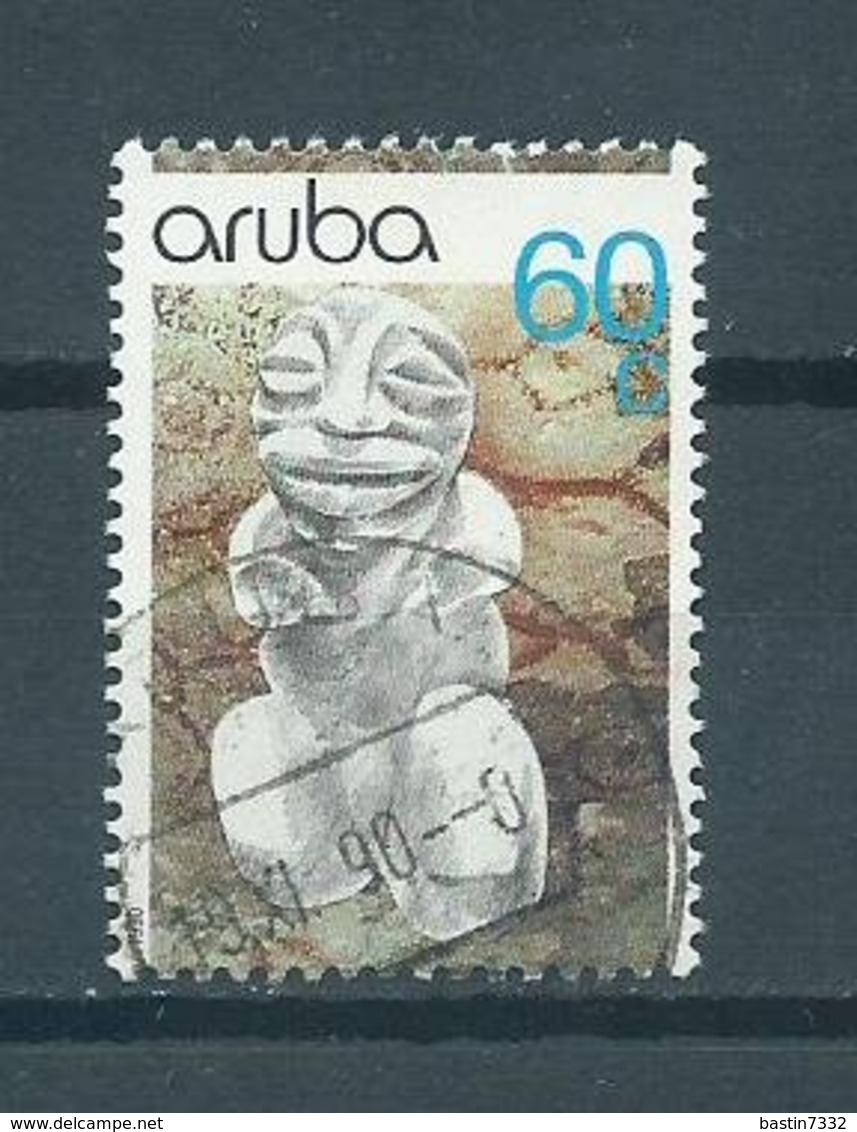 1990 Aruba 60 Cent Archeology Used/gebruikt/oblitere - Curaçao, Nederlandse Antillen, Aruba
