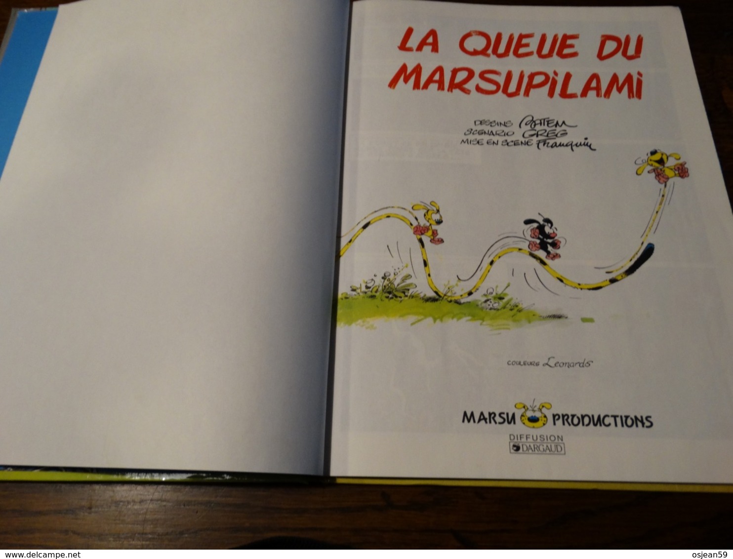 N°1 - La Queue Du Marsupilami. 1987 (Franquin-Greg-Battem) - Marsupilami