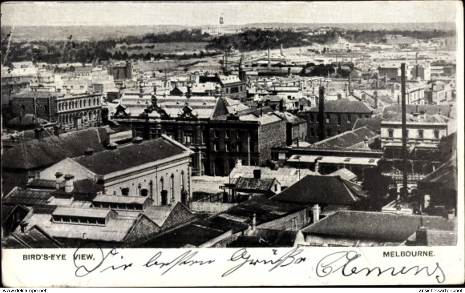 Cp Melbourne Victoria Australien, Bird's Eye View - Other & Unclassified