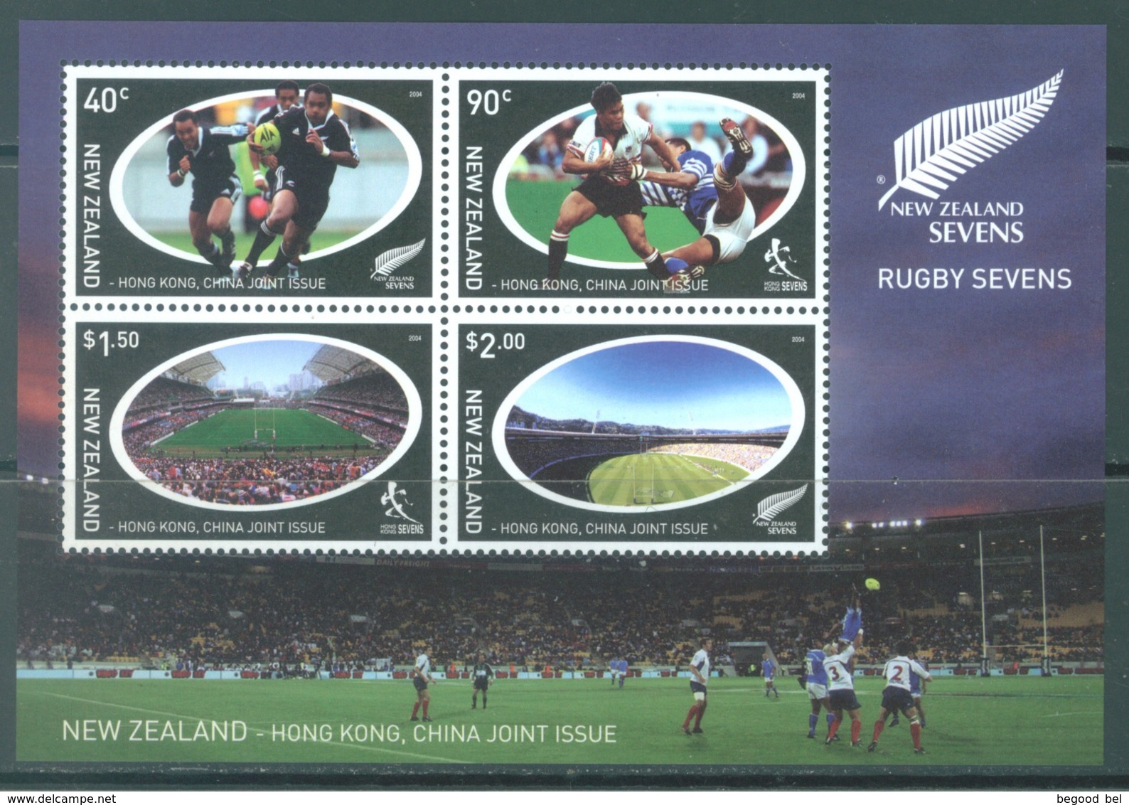 NEW ZEALAND - MNH/** - 2004 - SPORT RUGBY SEVENS - Yv BLOC 185 -  Lot 20702 - Hojas Bloque