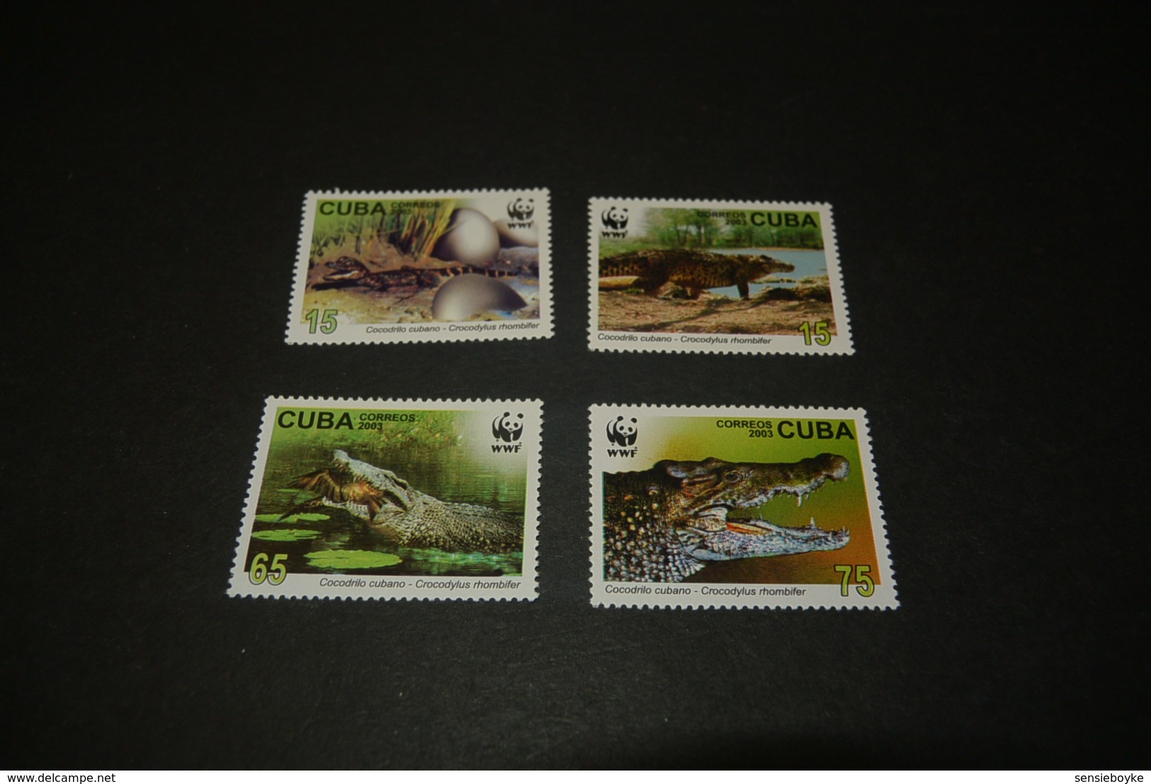 K23531 -set  MNh Cuba  2003  - WWF -  Crocodile - Ongebruikt
