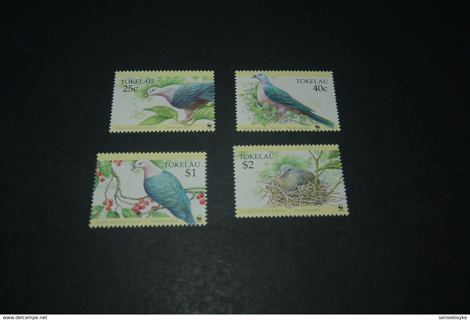 K23577- Set MNh Tokelau  1995 - WWF - Pigeon - Ongebruikt