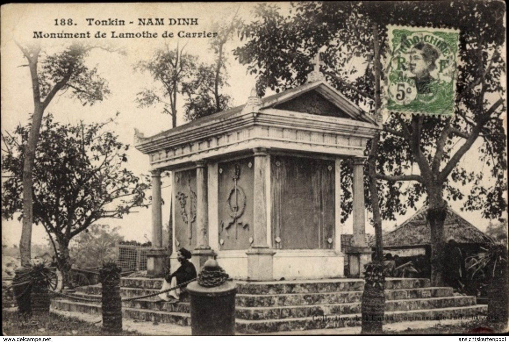 Cp Hanoi Tonkin Nam Dinh Vietnam, Monument De Lamothe De Carrier - Vietnam